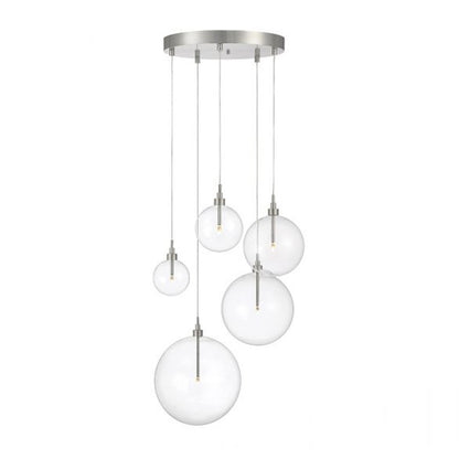 Savoy House 5-Light Pendant, Brushed Nickel - M10099BN