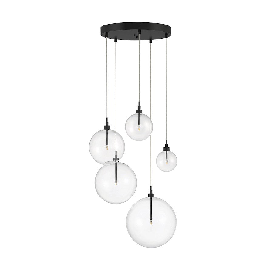 5 Light Pendant, Oil Rubbed Bronze