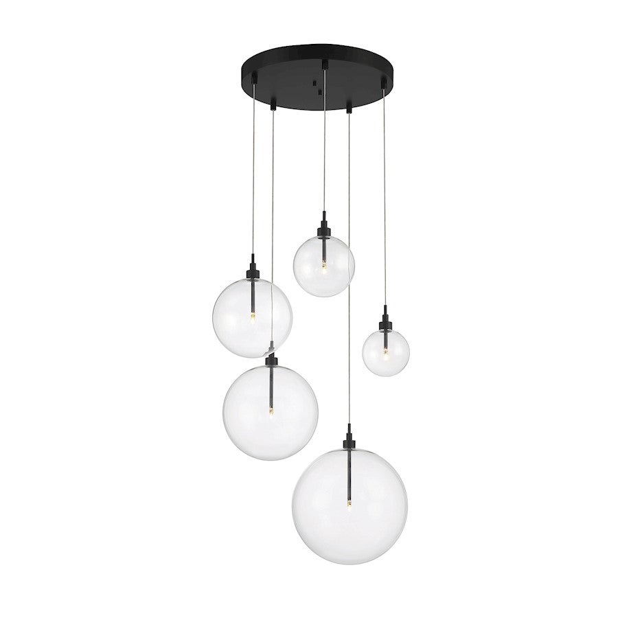 5 Light Pendant, Oil Rubbed Bronze