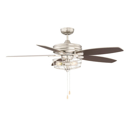 Savoy House 52" 3-Light Ceiling Fan, Brushed Nickel