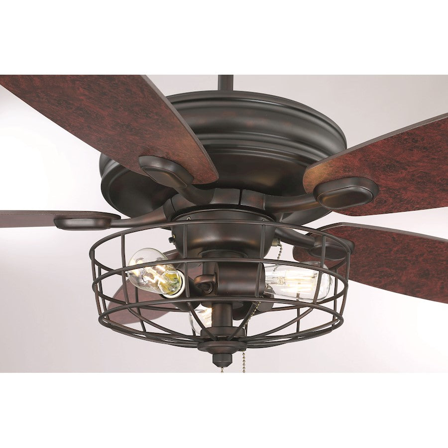 Savoy House 52" 3-Light Ceiling Fan, Oil Rubbed Bronze