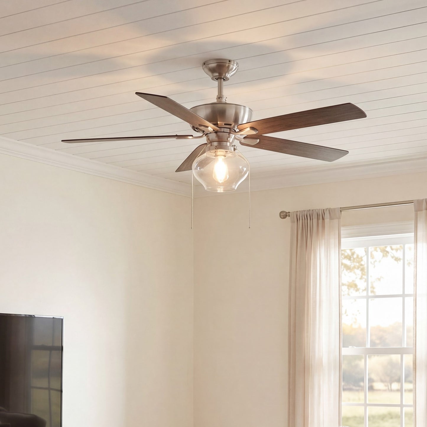 Meridian Farmhouse 52" 1 Light Ceiling Fan