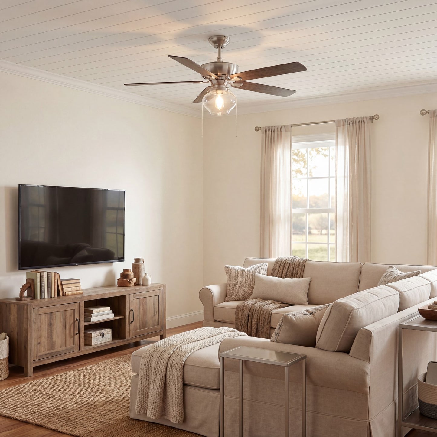 Meridian Farmhouse 52" 1 Light Ceiling Fan