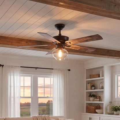 Meridian Farmhouse 52" 1 Light Ceiling Fan