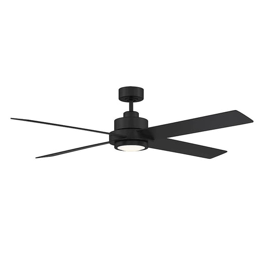 Savoy House 56" LED 14" Ceiling Fan, Matte Black - M2011MBKRV