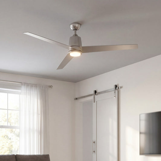 Savoy House 56" LED 17" Ceiling Fan, Brushed Nickel