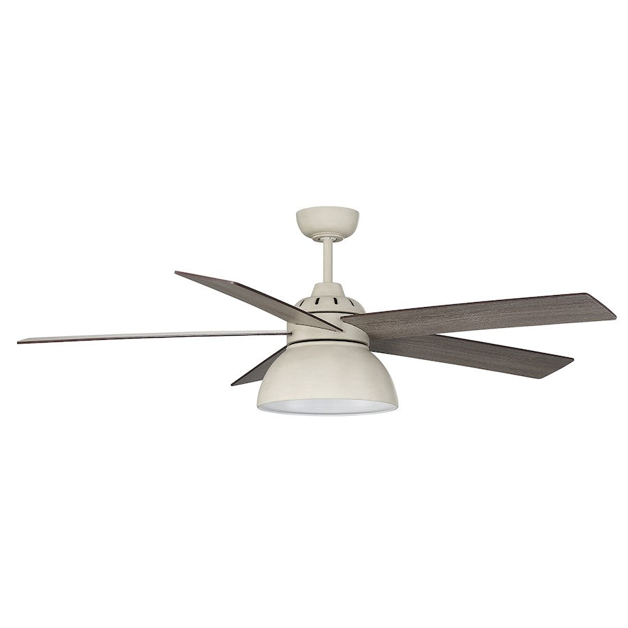 Savoy House 52" LED Ceiling Fan, Distressed White