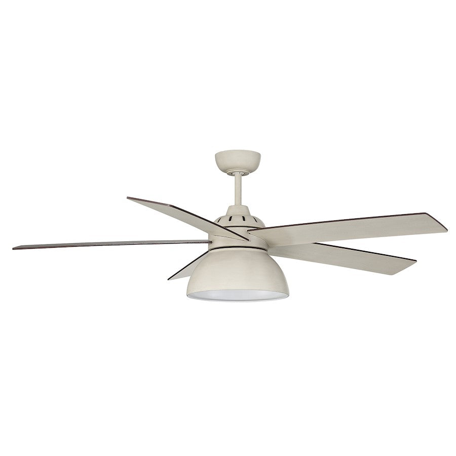 Savoy House 52" LED Ceiling Fan, Distressed White