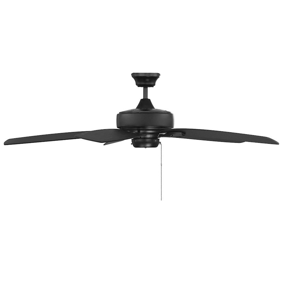 Savoy House 52" Ceiling Fan, Matte Black