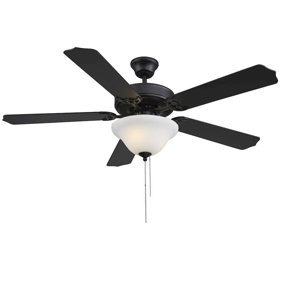 Savoy House 2018 52" 2-Light 26" Ceiling Fan, Matte Black - M2018MBKRV