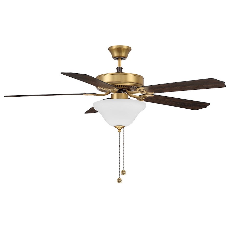 Savoy House 2018 52" 2-Light 26" Ceiling Fan, Natural Brass