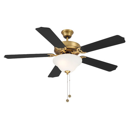 Savoy House 2018 52" 2-Light 26" Ceiling Fan, Natural Brass