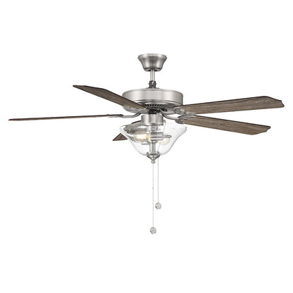 Savoy House 52" 2-Light 26" Ceiling Fan, Brushed Nickel - M2019BNRV