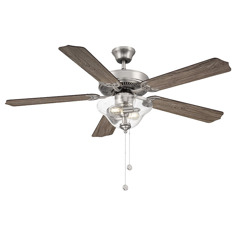 Savoy House 52" 2-Light 26" Ceiling Fan, Brushed Nickel