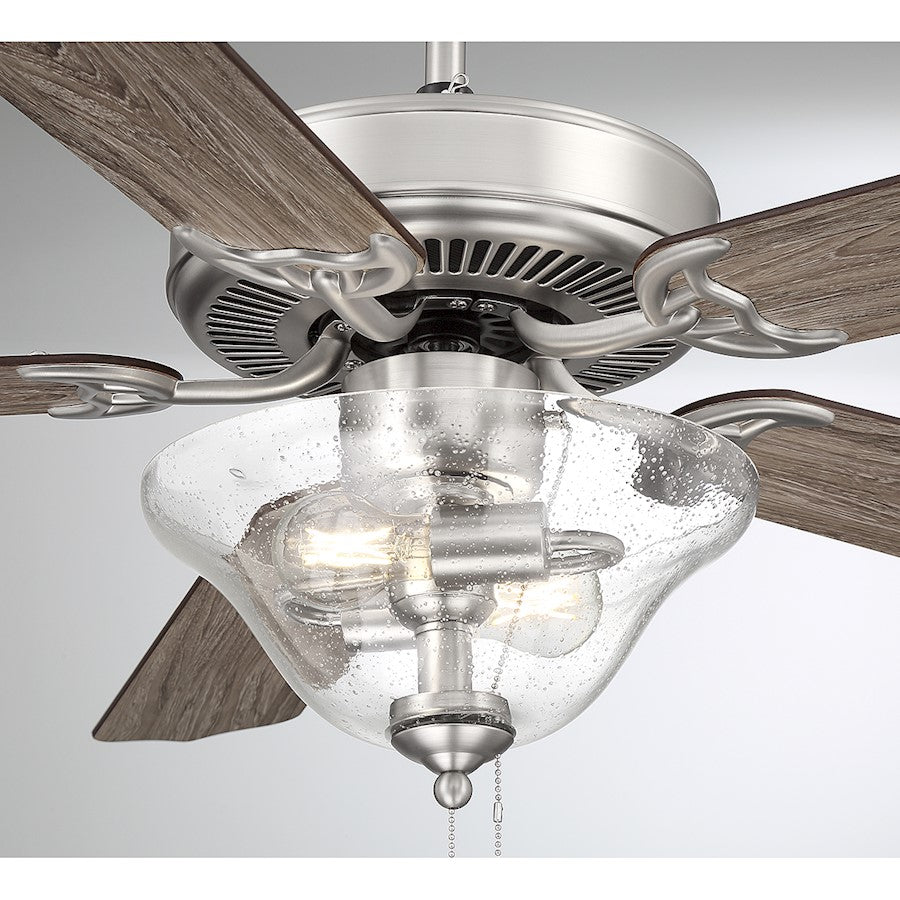 Savoy House 52" 2-Light 26" Ceiling Fan, Brushed Nickel