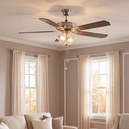 Meridian Traditional 2 Light 52" Ceiling Fan