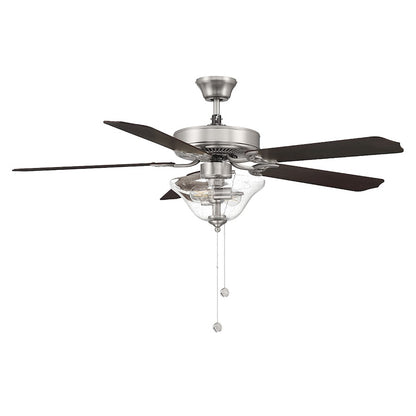 Savoy House 52" 2-Light 26" Ceiling Fan, Brushed Nickel