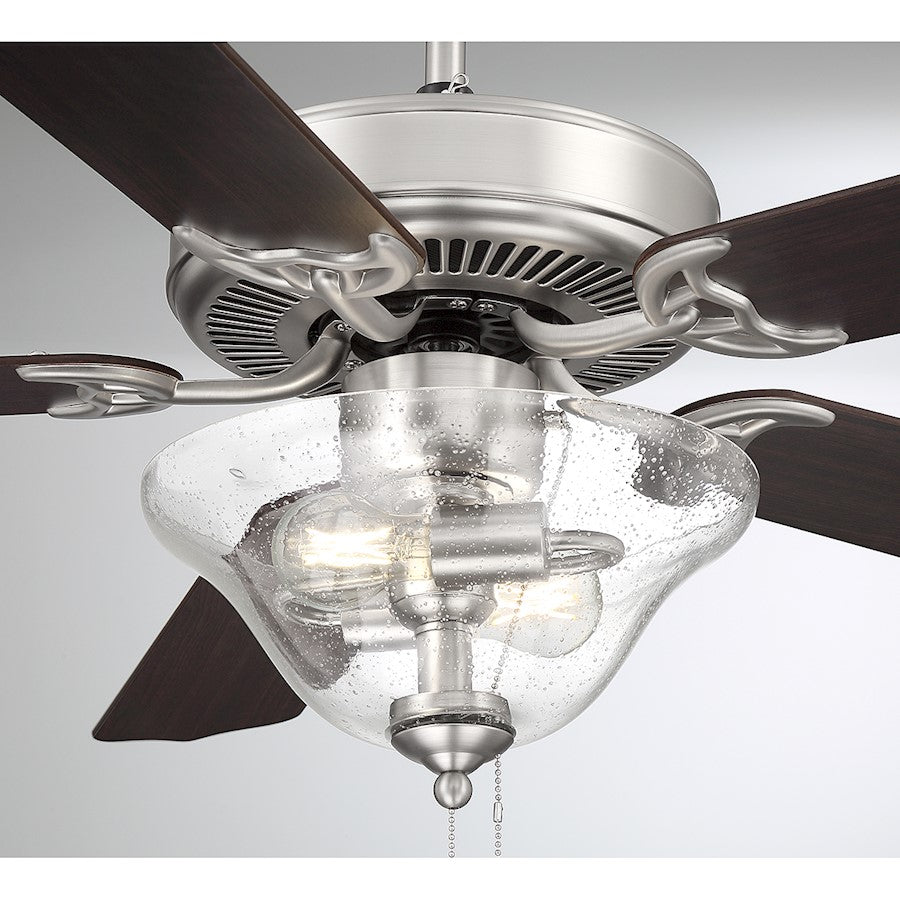 Savoy House 52" 2-Light 26" Ceiling Fan, Brushed Nickel