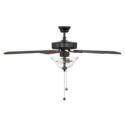 Savoy House 52" 2-Light 26" Ceiling Fan, Matte Black