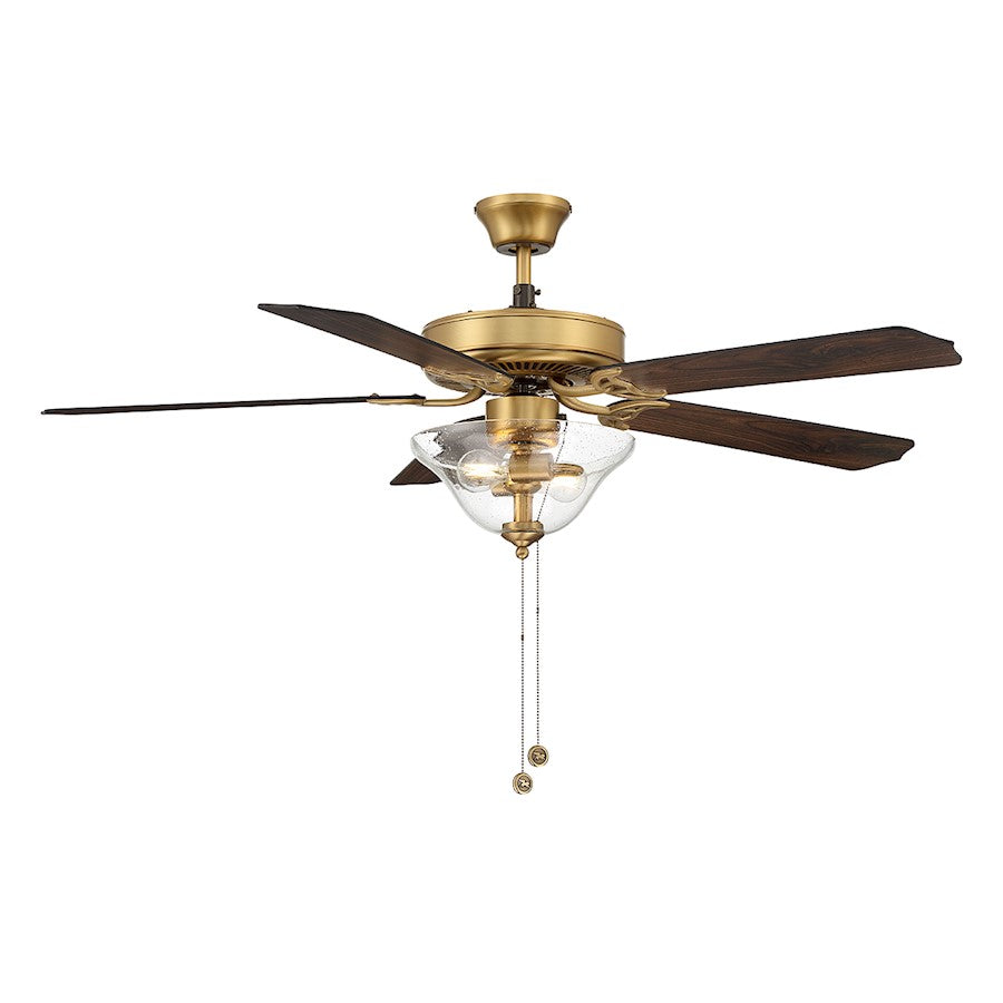 Savoy House 52" 2-Light 26" Ceiling Fan, Natural Brass - M2019NBRV