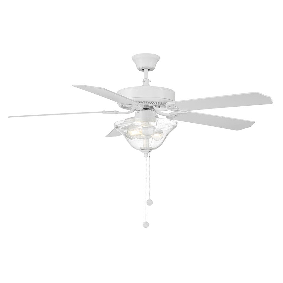 Savoy House 52" 2-Light Ceiling Fan, Bisque White - M2019WHRV