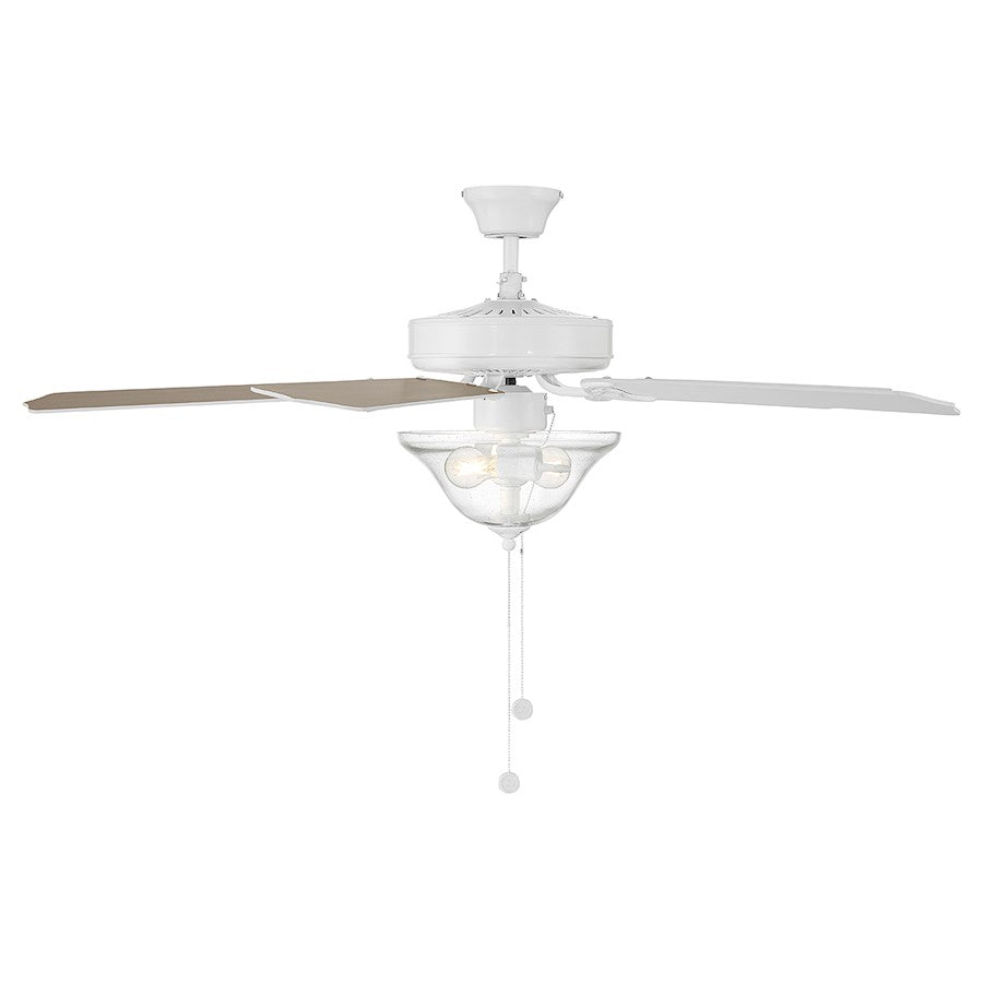 Savoy House 52" 2-Light Ceiling Fan, Bisque White