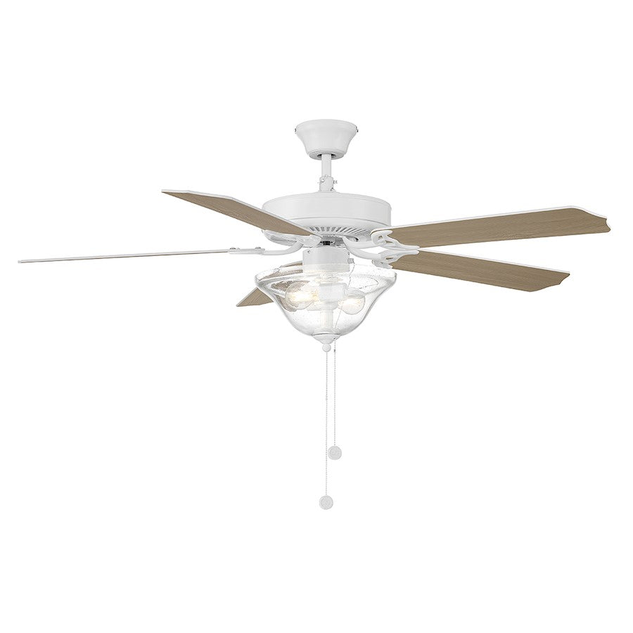 Savoy House 52" 2-Light Ceiling Fan, Bisque White