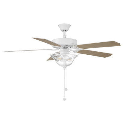 Savoy House 52" 2-Light Ceiling Fan, Bisque White