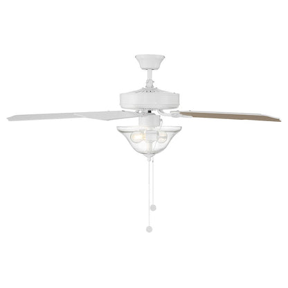 Savoy House 52" 2-Light Ceiling Fan, Bisque White