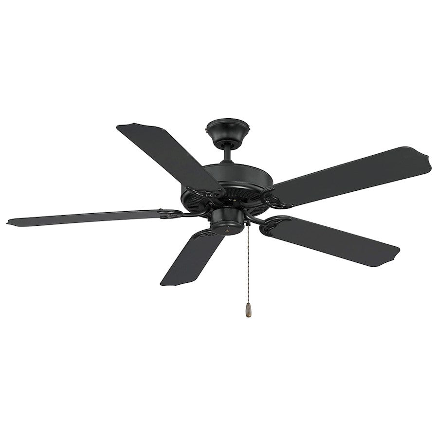 Savoy House 52" Outdoor Ceiling Fan, Matte Black - M2020MBK