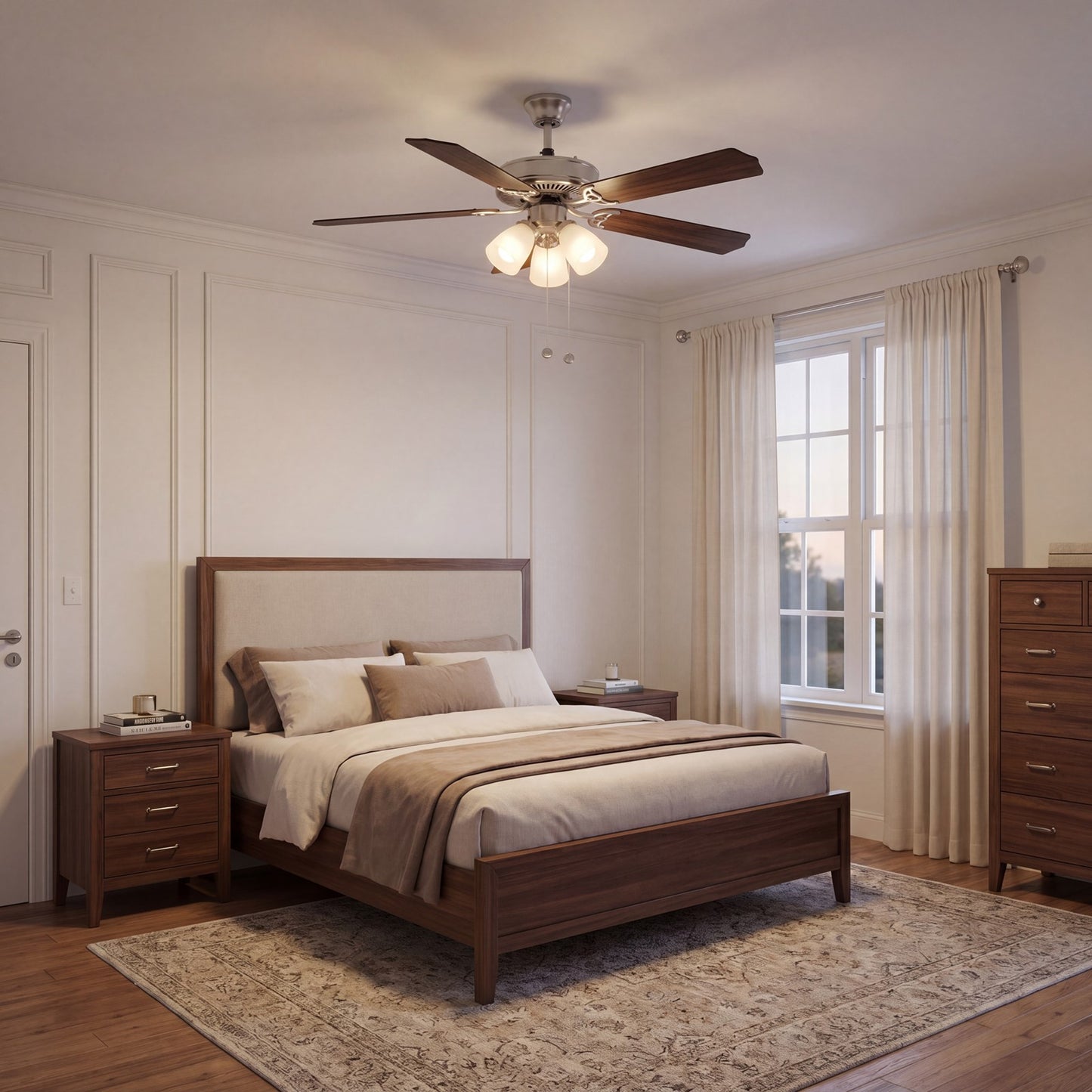 Savoy Meridian 3 Light 52" Ceiling Fan
