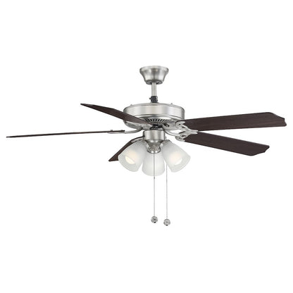 Savoy House 52" 3-Light 18" Ceiling Fan, Brushed Nickel