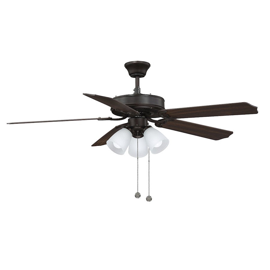 Savoy House 52" 3-Light 18" Ceiling Fan, Oil Rubbed Bronze