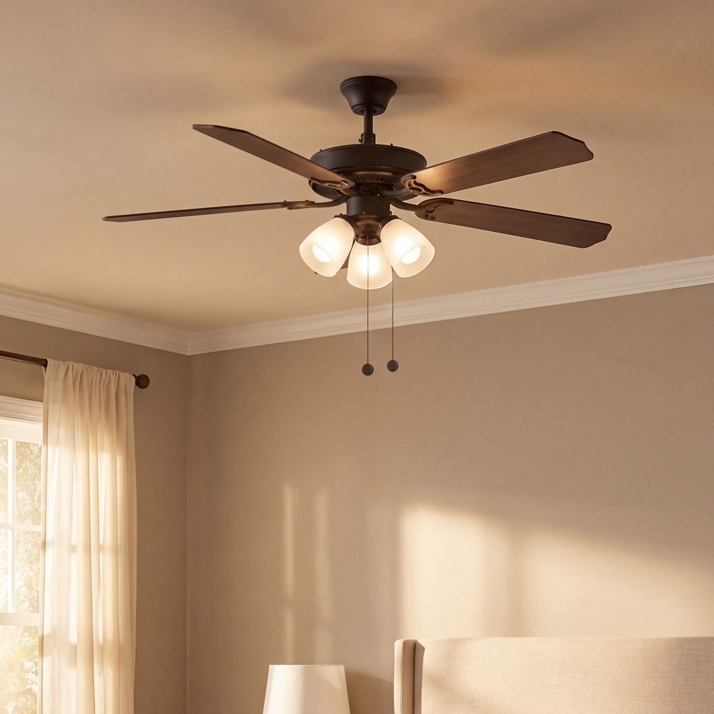 Savoy Meridian 3 Light 52" Ceiling Fan