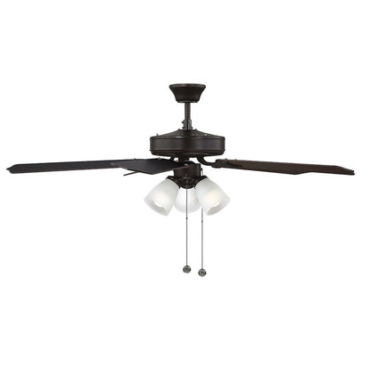 Savoy House 52" 3-Light 18" Ceiling Fan, Oil Rubbed Bronze