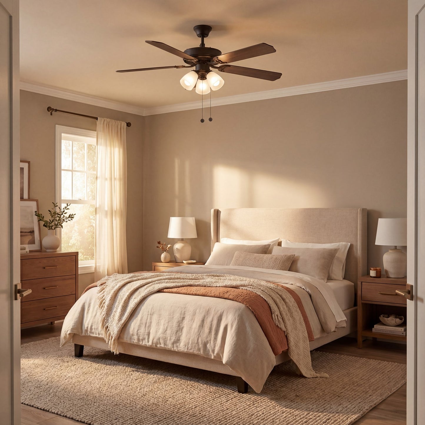 Savoy Meridian 3 Light 52" Ceiling Fan