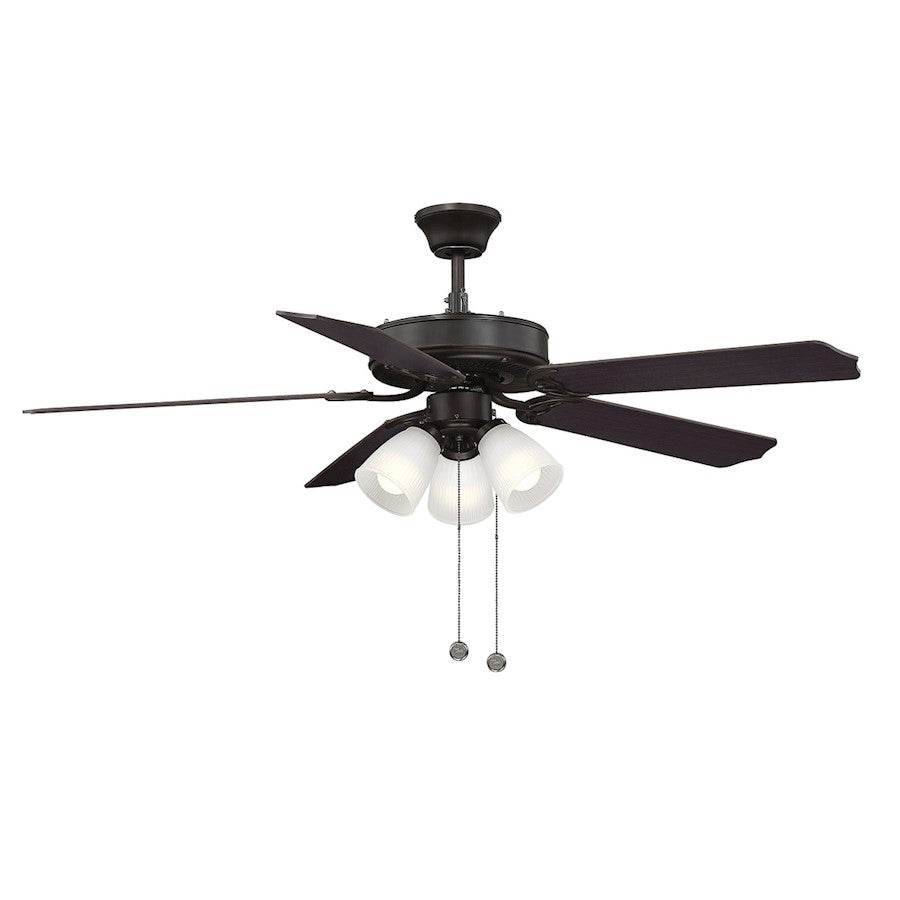 Savoy House 52" 3-Light 18" Ceiling Fan, Oil Rubbed Bronze