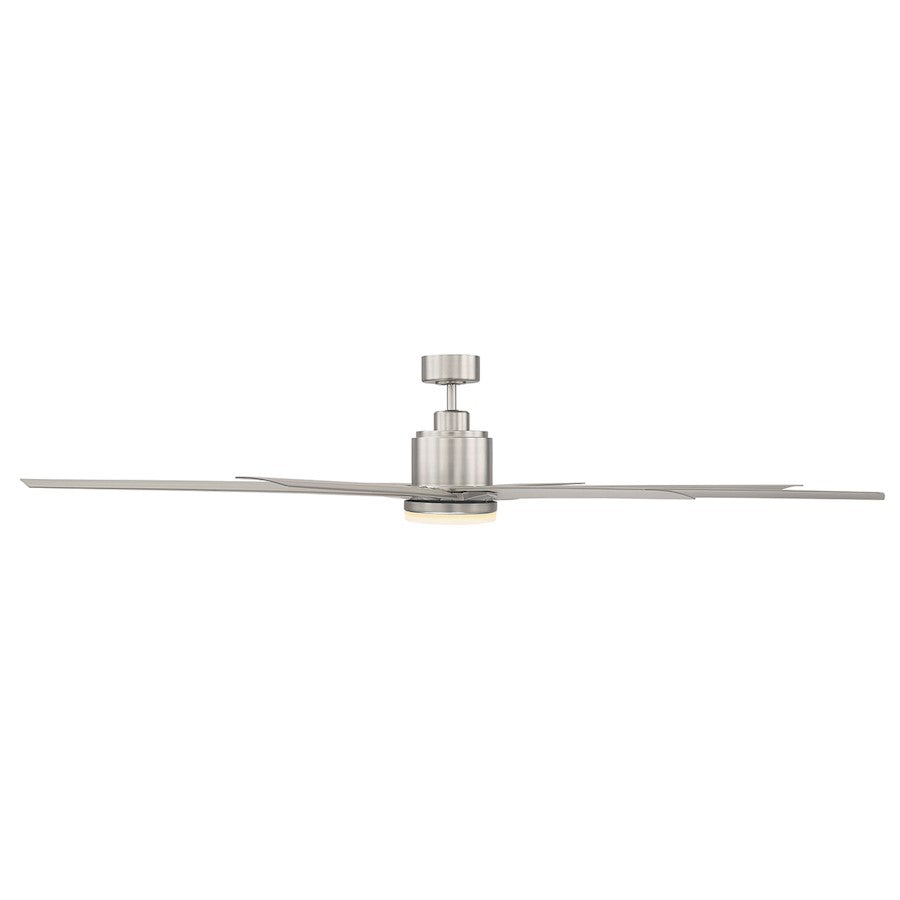 Savoy House 72" LED Outdoor Ceiling Fan, Brushed Nickel