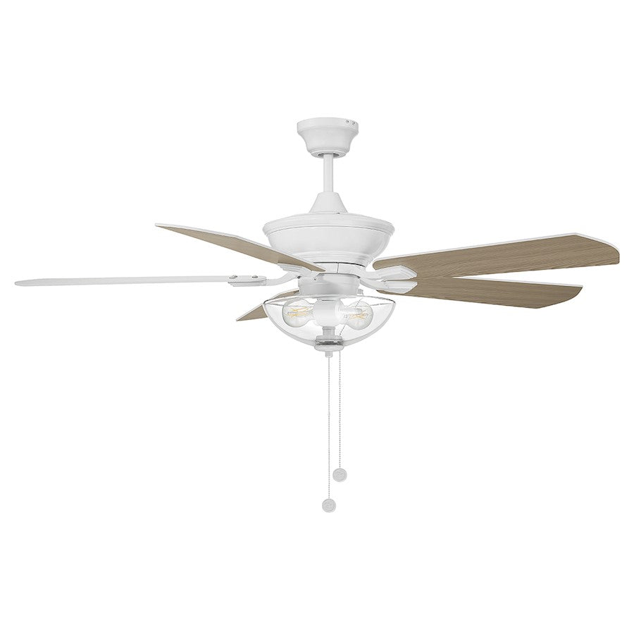 Savoy House 52" 2-Light Outdoor Ceiling Fan, White