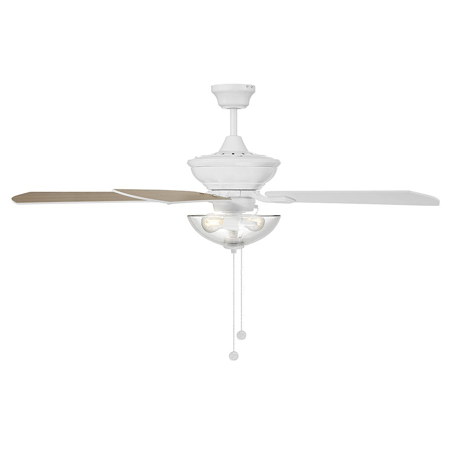 Savoy House 52" 2-Light Outdoor Ceiling Fan, White