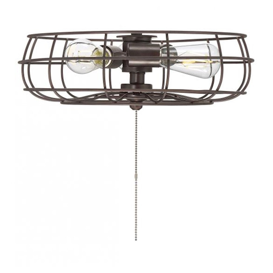 Savoy Meridian 3 Light Fan Light Kit, Oil Rubbed Bronze