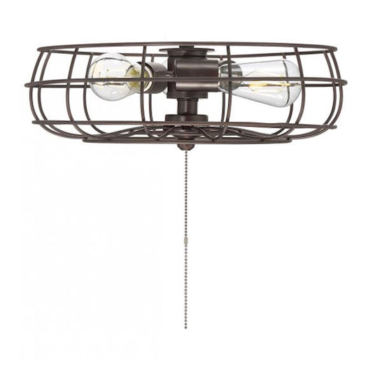 Savoy Meridian 3 Light Fan Light Kit, Oil Rubbed Bronze