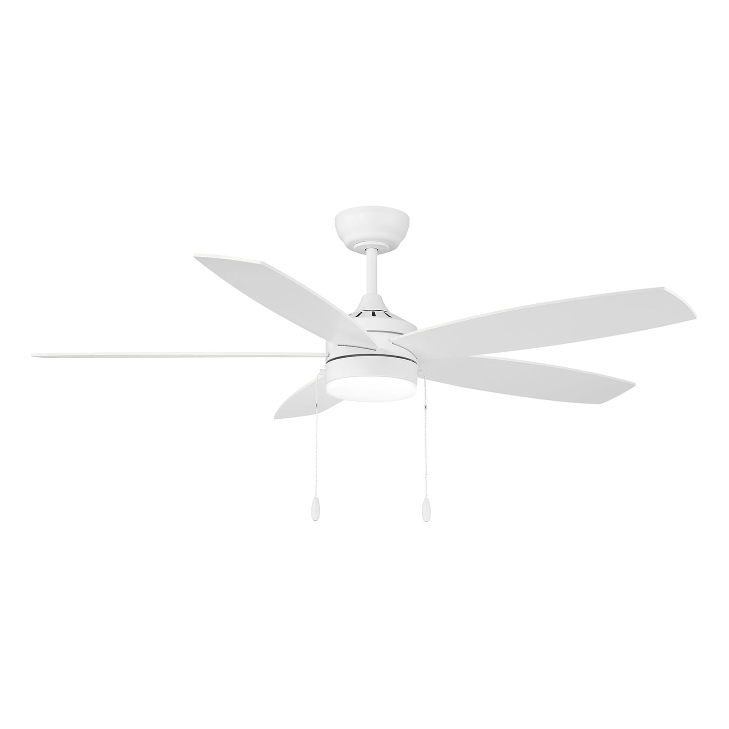 Savoy House 52in Ceiling Fan | Transitional White and White Opal Glass | Covered Patio & Living Room | 52 x 52 x 7.63 in | Model M2029WH