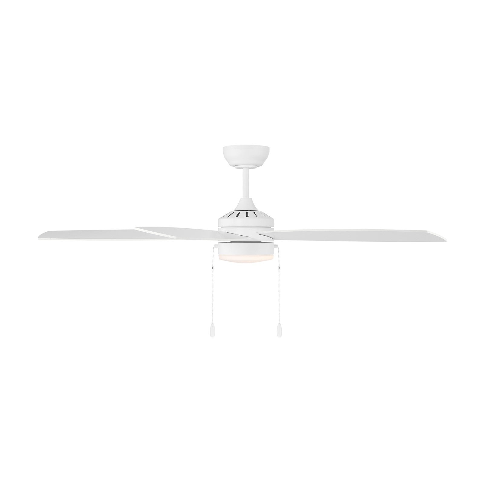 Savoy House 52in Ceiling Fan | Transitional White and White Opal Glass | Covered Patio & Living Room | 52 x 52 x 7.63 in | Model M2029WH