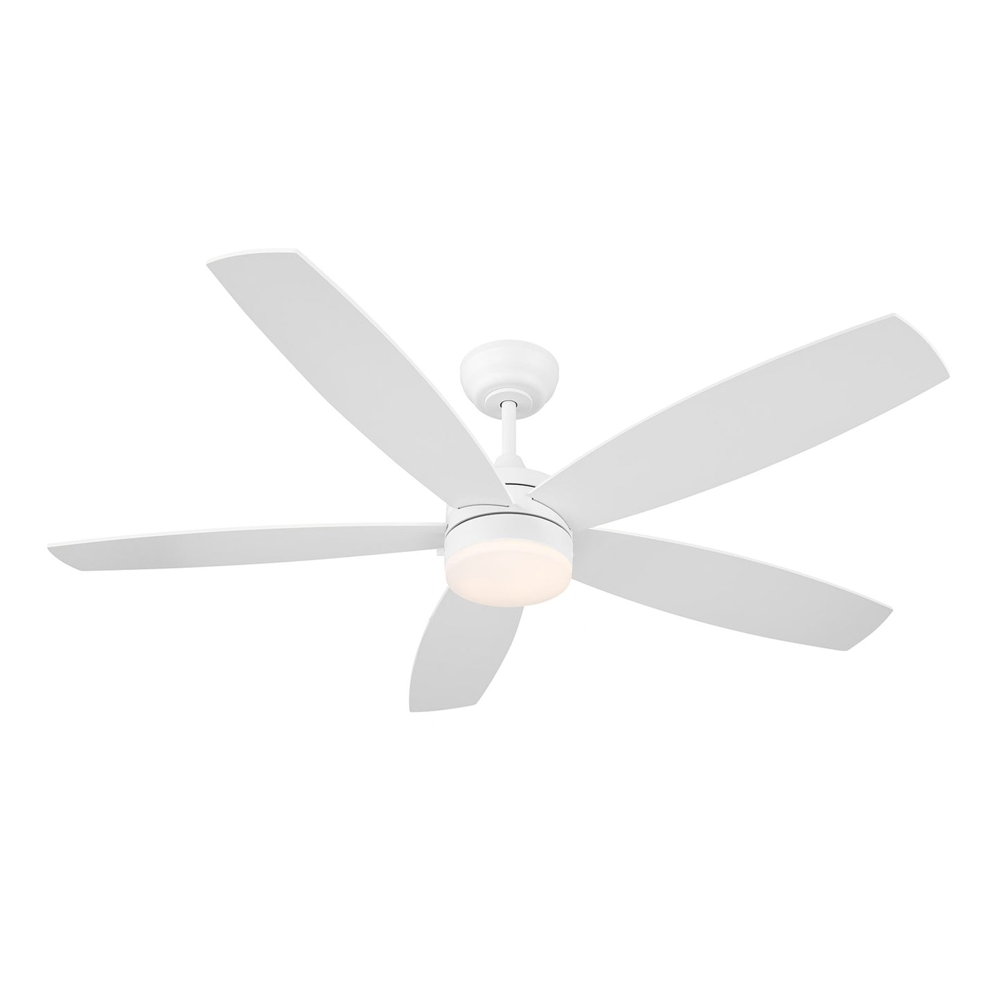 Savoy House 52in Ceiling Fan | Transitional White and White Opal Glass | Covered Patio & Living Room | 52 x 52 x 7.63 in | Model M2029WH