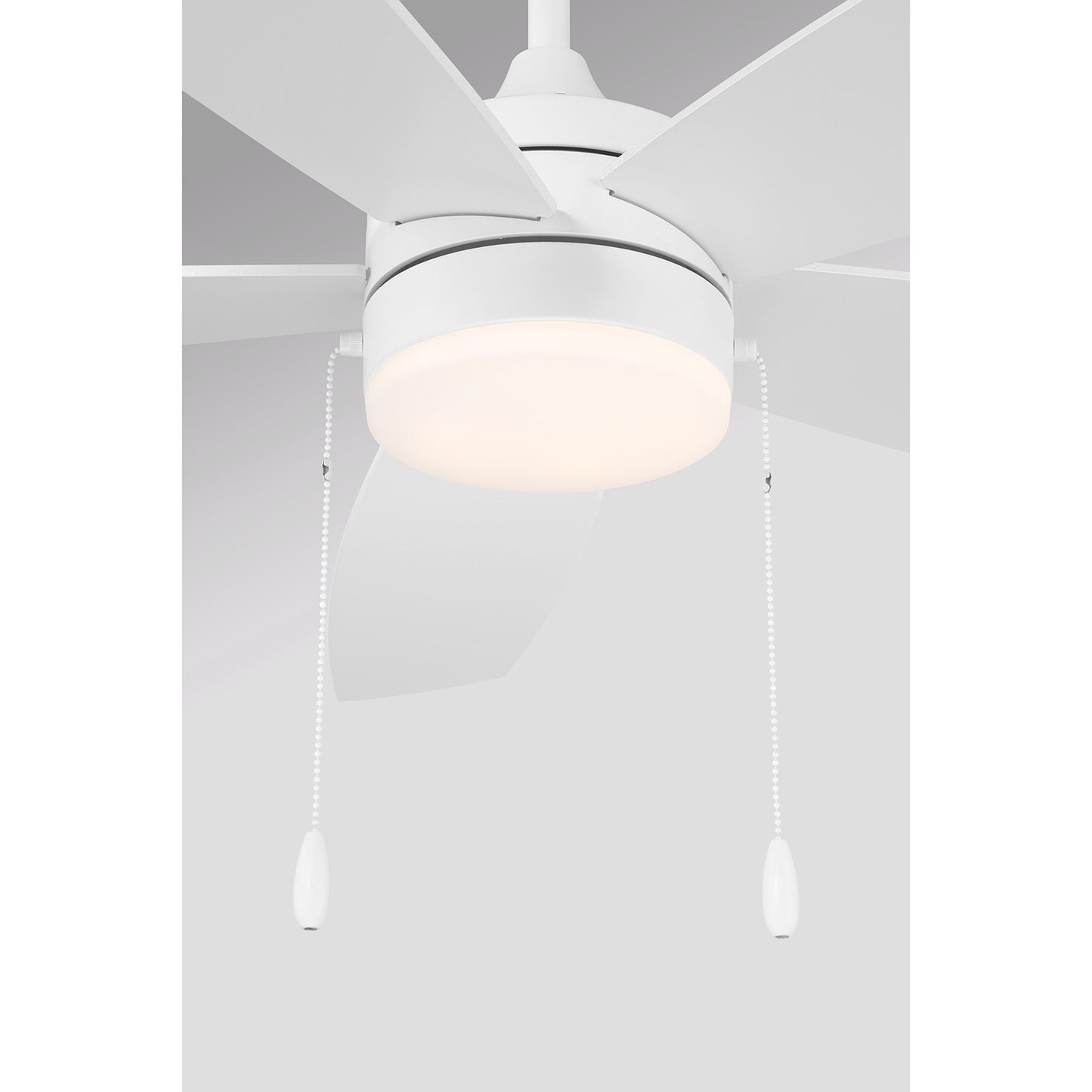 Savoy House 52in Ceiling Fan | Transitional White and White Opal Glass | Covered Patio & Living Room | 52 x 52 x 7.63 in | Model M2029WH