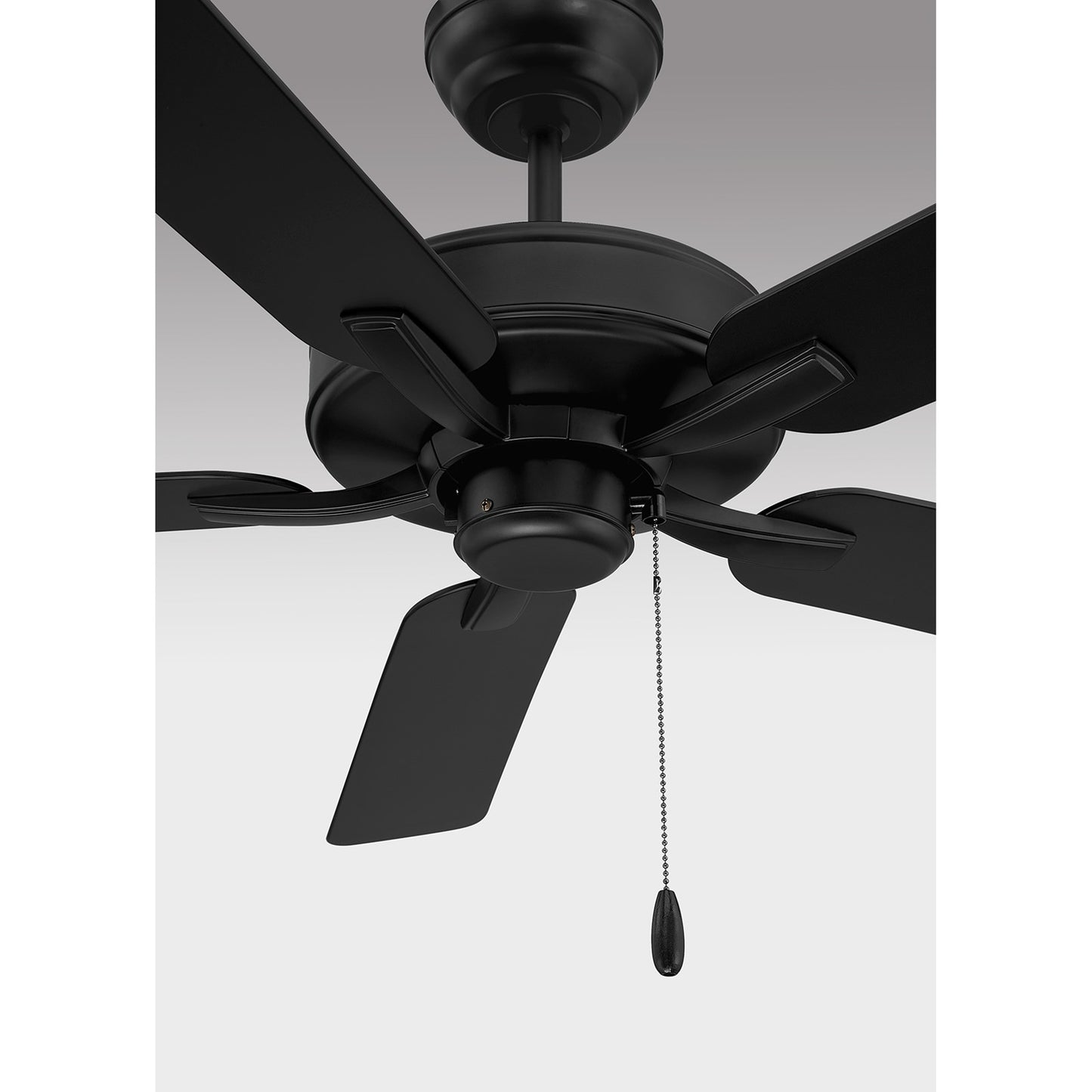 Savoy House 52in Ceiling Fan | Transitional Matte Black Metal and ABS | Covered Patio & Outdoor Living | 52 x 52 x 7.75 in | Model M2038MBK