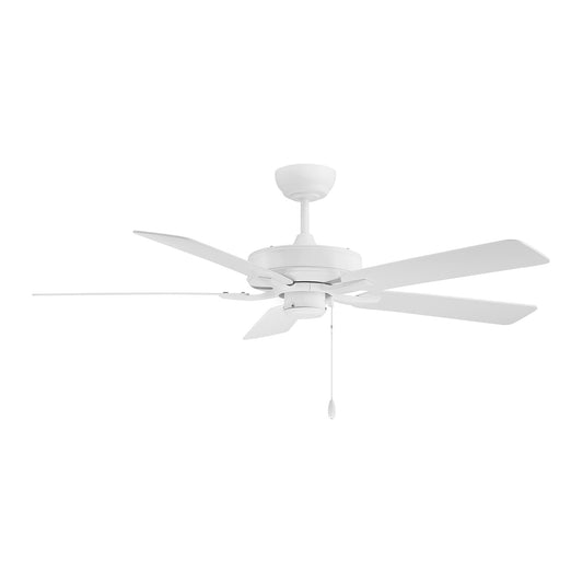Savoy House 52in Ceiling Fan | Transitional White Metal and ABS | Covered Patio & Outdoor Living | 52 x 52 x 7.75 in | Model M2038WH