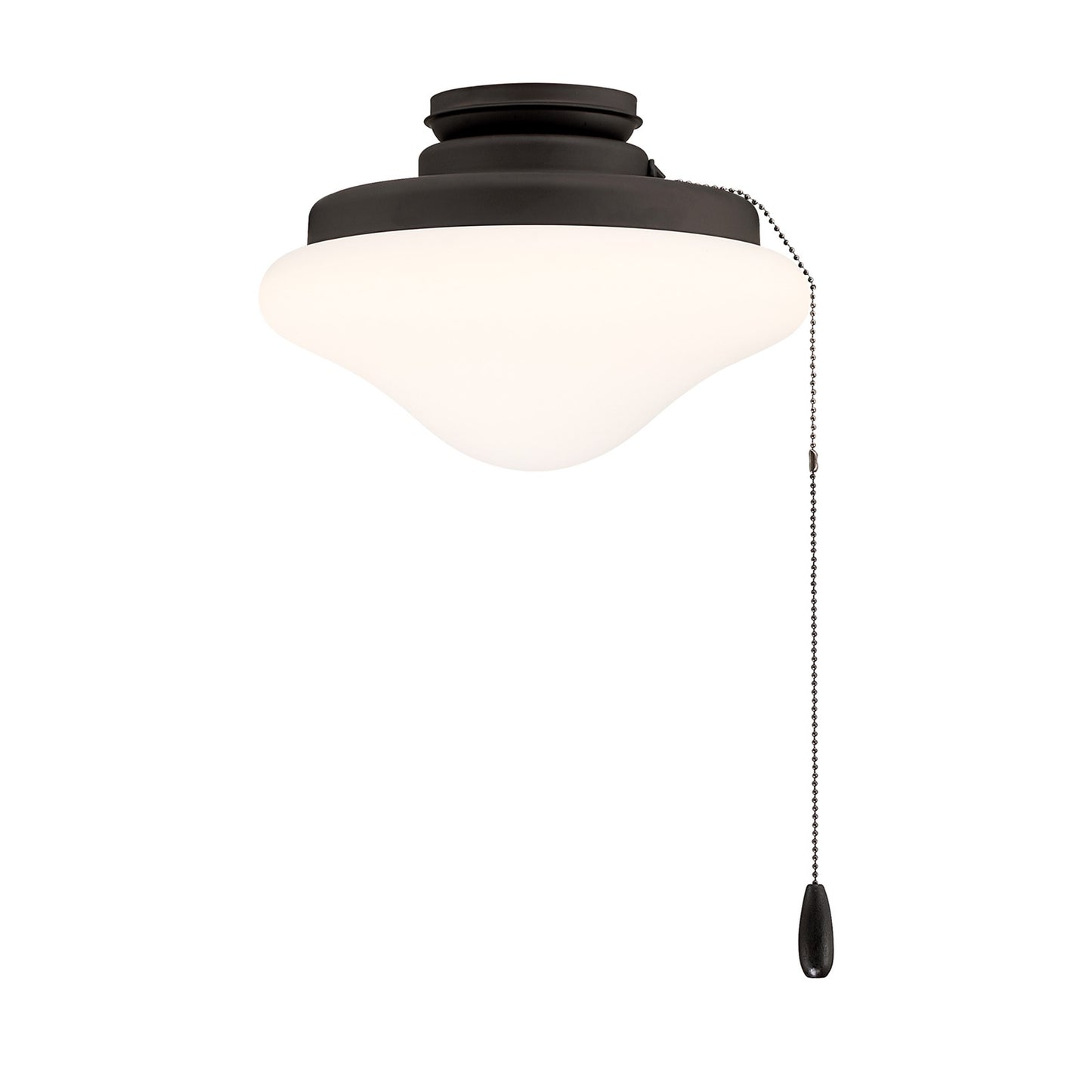 Savoy House Meridian 1-Light LED Fan Light Kit | Transitional Oil Rubbed Bronze and White Opal Glass | Indoor & Outdoor Covered Patio | Model M2039ORB