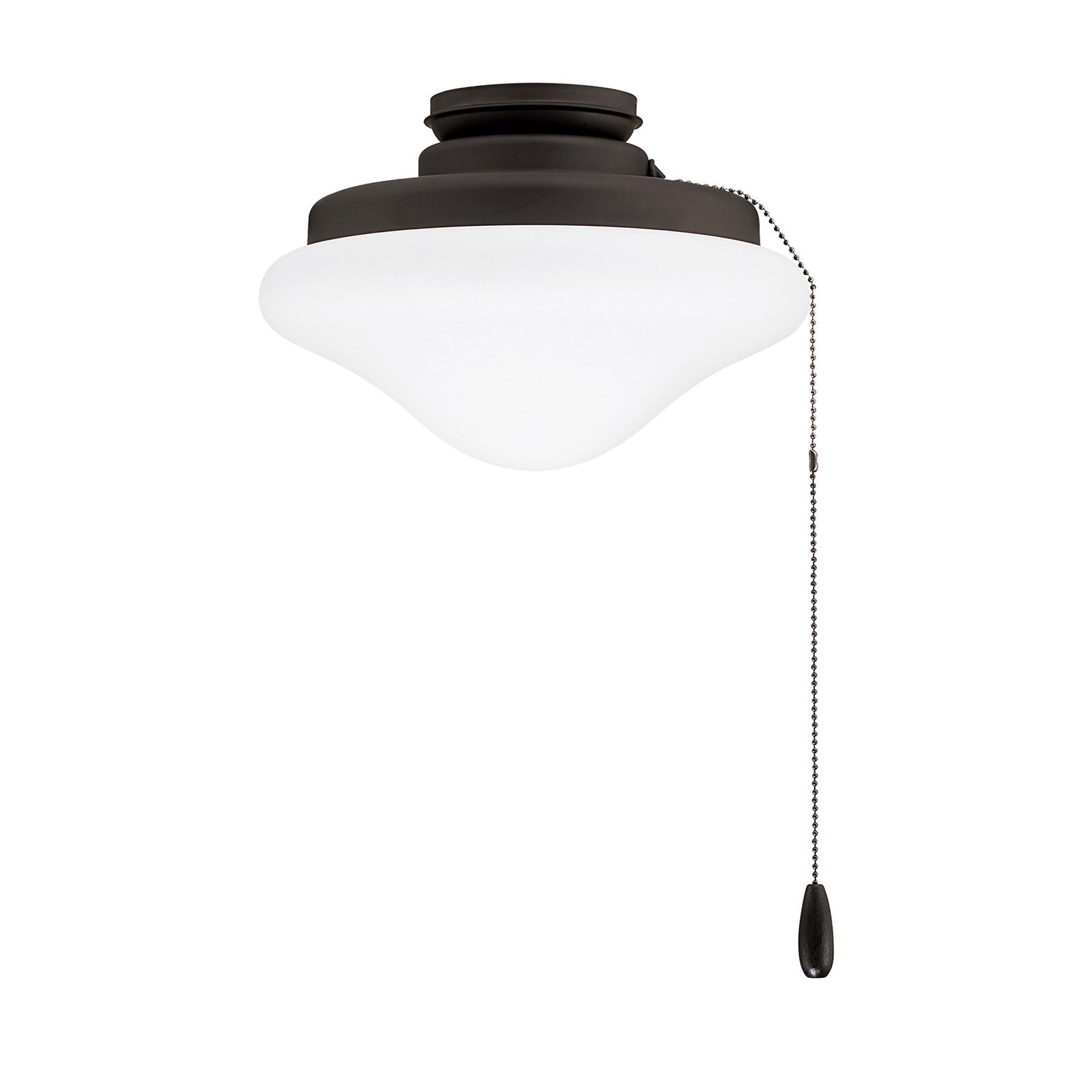 Savoy House Meridian 1-Light LED Fan Light Kit | Transitional Oil Rubbed Bronze and White Opal Glass | Indoor & Outdoor Covered Patio | Model M2039ORB